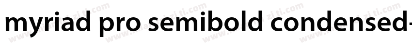 myriad pro semibold condensed字体转换